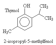 Thymol   2-isopropyl-5-methylfenol 
