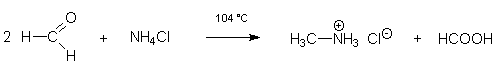 Bildung von Methylammoniumchlorid