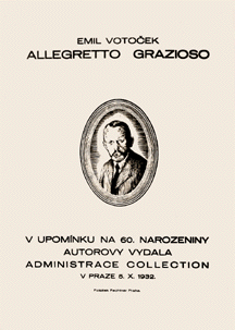 Hudebn skladba prof. chemie Emila  Votoka (5.10.1872 Hostinn - 11.10.1950 Praha)