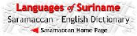 Saramaccan - English dictionary