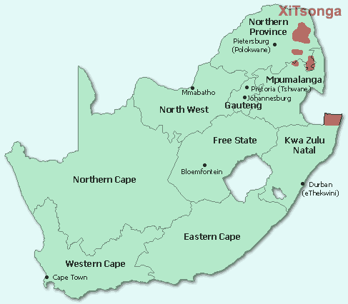 Tsonga / Language in South Africa