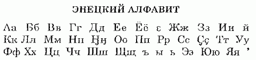Enets alphabet