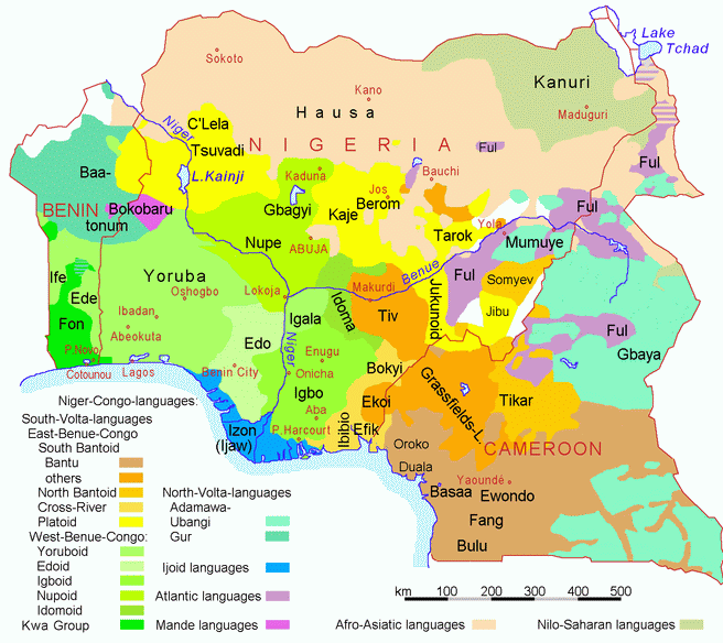 Nigeria Benin Cameroon languages
