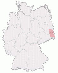 The Sorbian-speaking region in Germany.